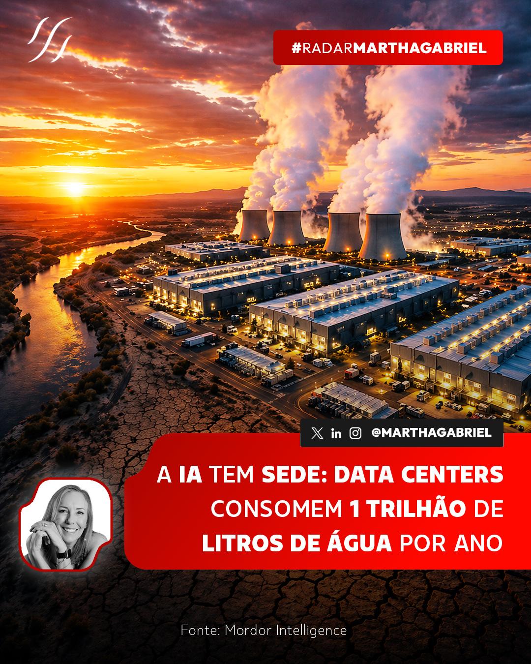 A IA tem sede: Data Centers consomem 1 trilhão de litros de água por ano
