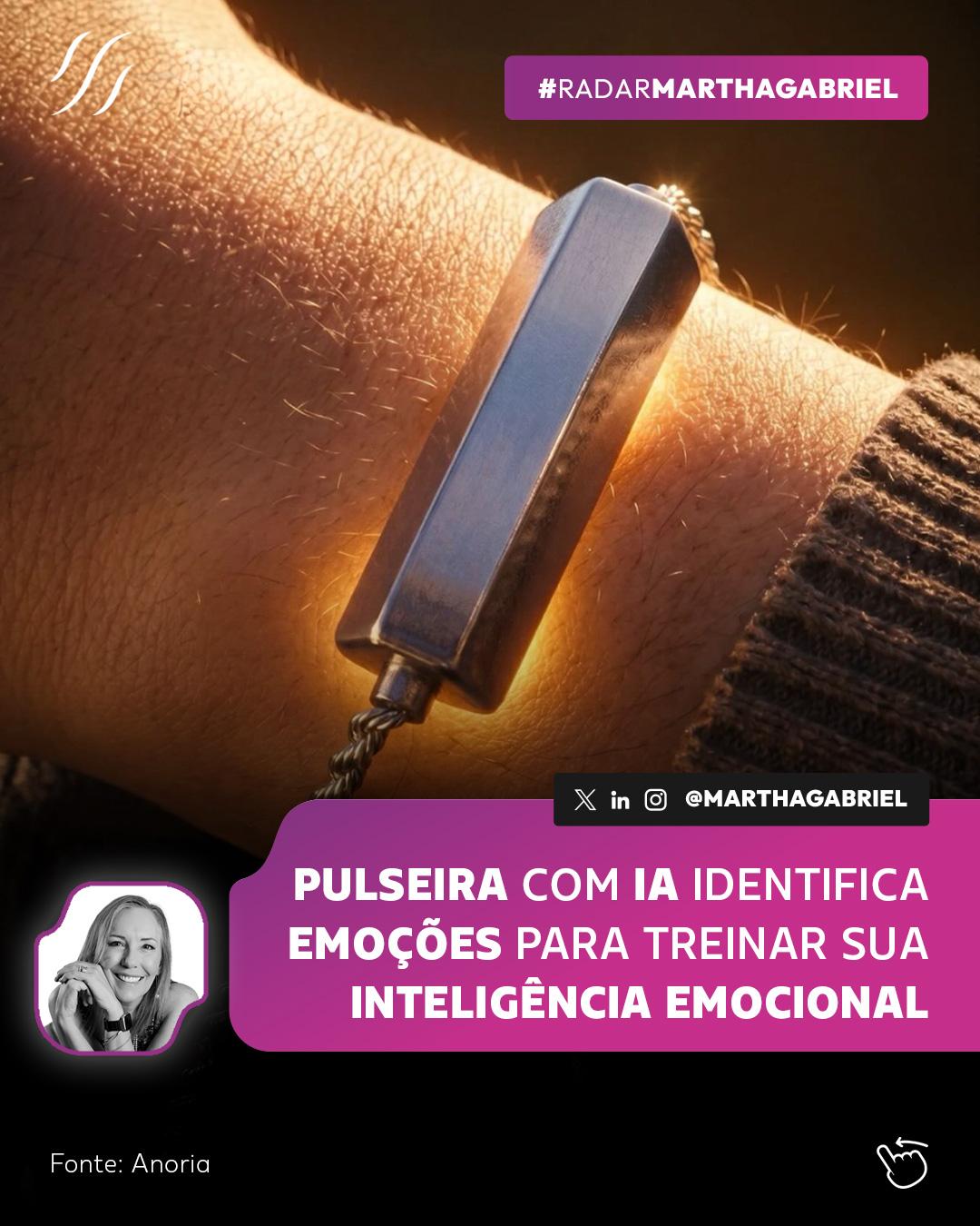 Pulseira com IA identifica emoções para treinar sua inteligência emocional