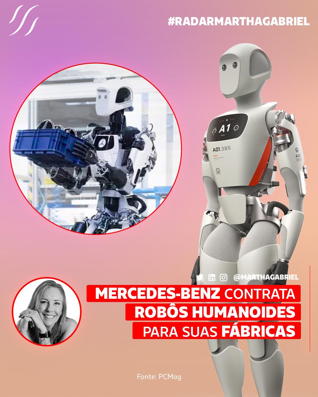 Mercedes-Benz contrata robôs humanoides para suas fábricas