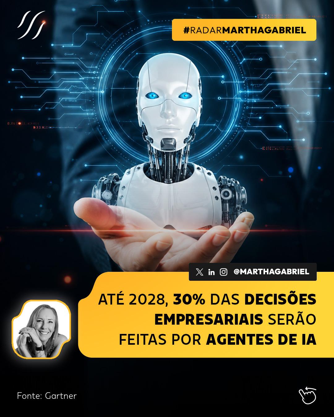 Até 2028, 30% das decisões empresariais serão feitas por Agentes de IA