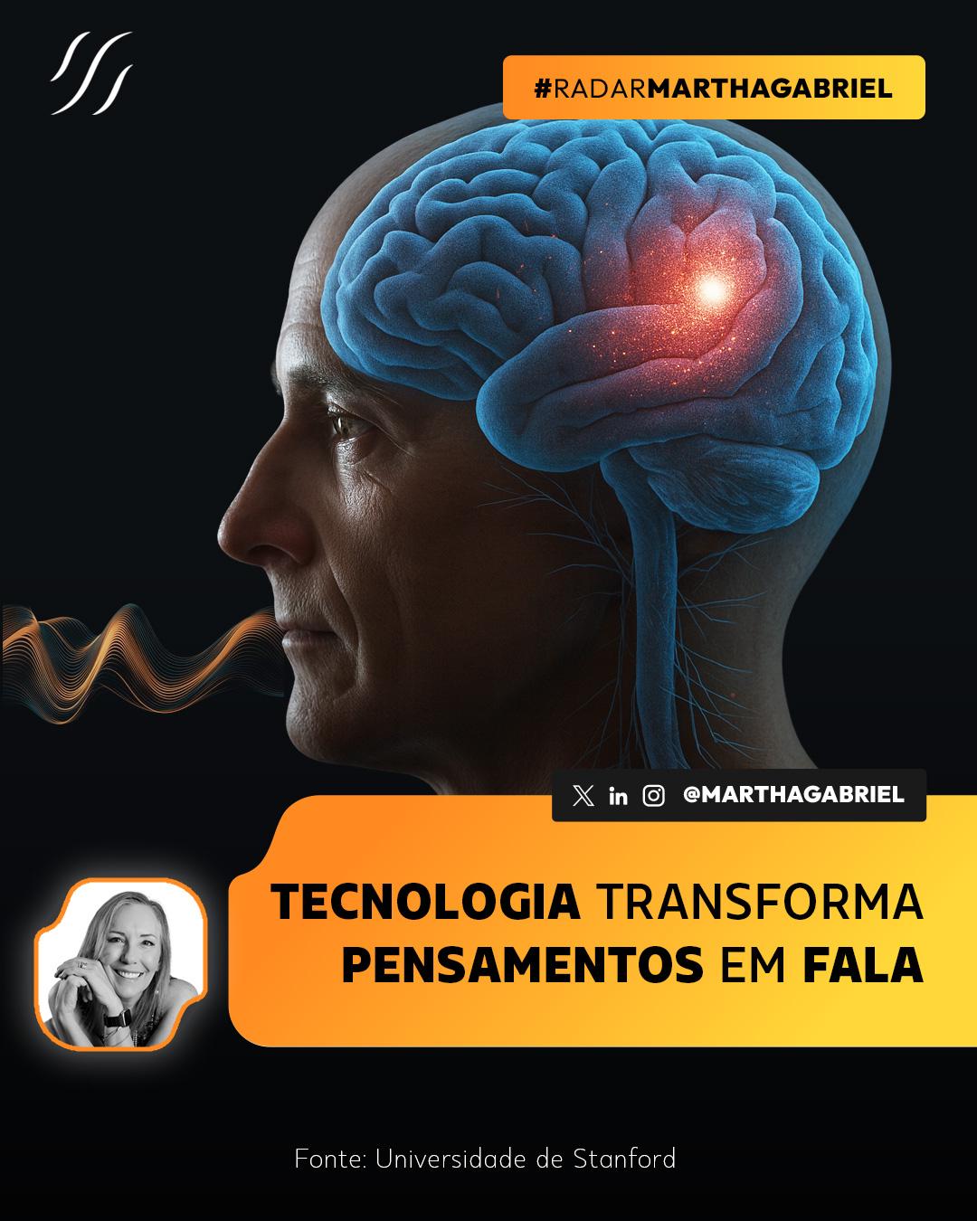 Tecnologia transforma pensamentos em fala
