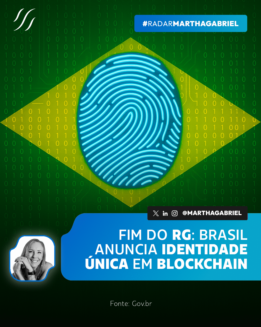 Fim do RG: Brasil anuncia identidade única em blockchain