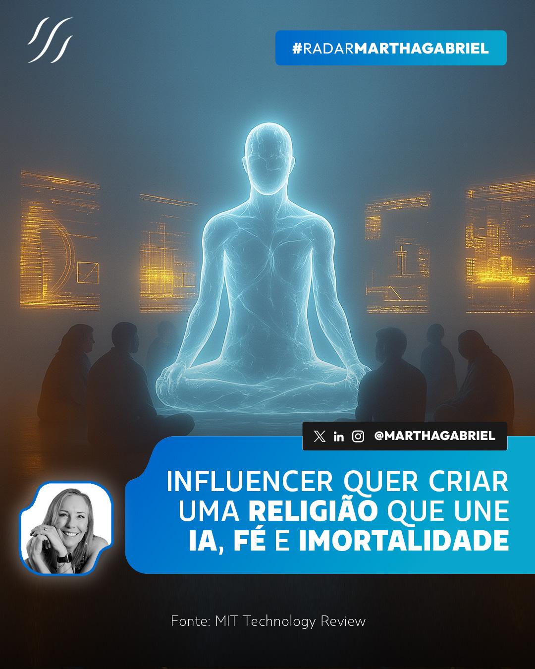 Influencer quer criar uma religião que une IA, fé e imortalidade