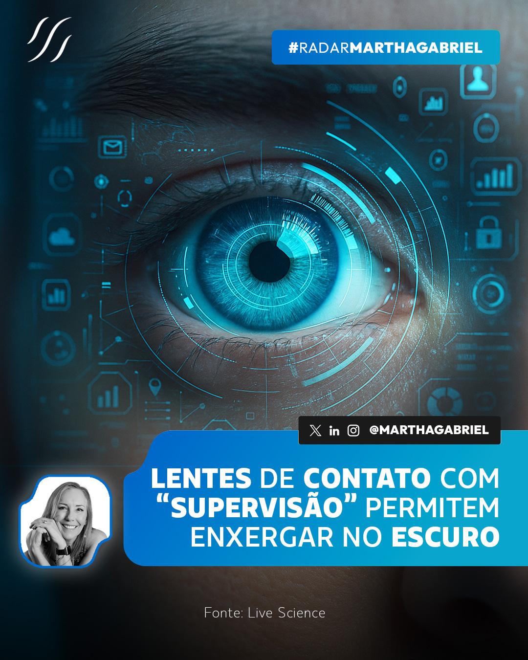 Lentes de contato com "supervisão" permitem enxergar no escuro