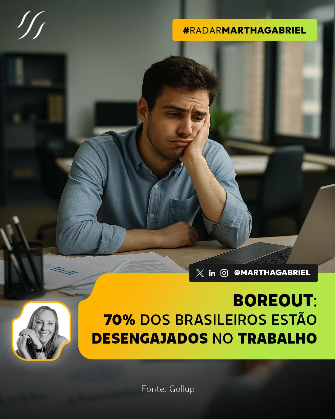 Boreout: 70% dos brasileiros estão desengajados no trabalho