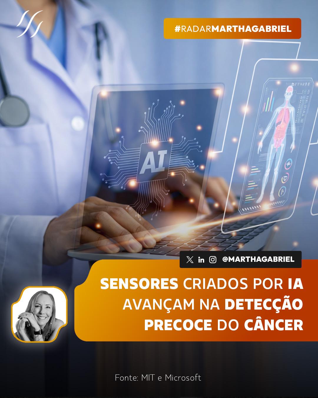 Sensores criados por IA avançam na detecção precoce do câncer