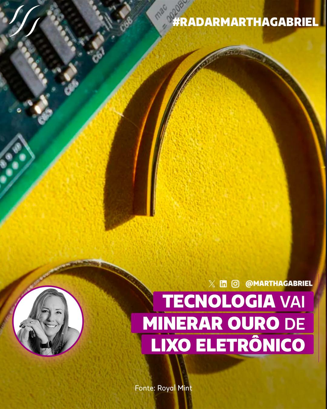 Tecnologia vai minerar ouro de lixo eletrônico