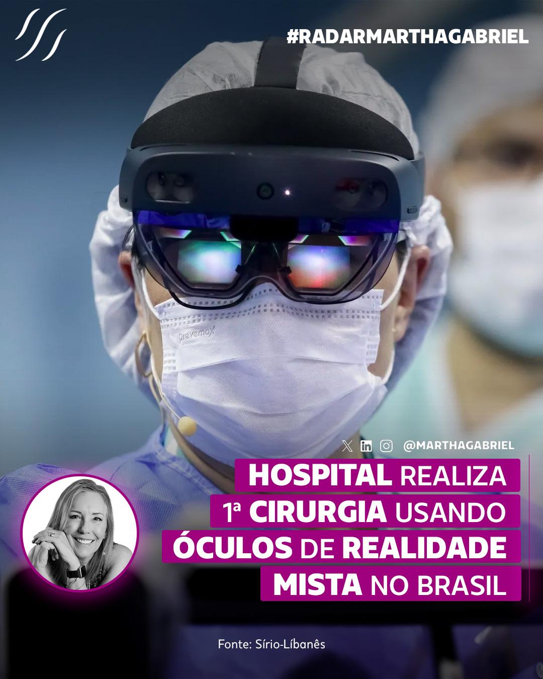 Hospital realiza primeira cirurgia usando óculos de realidade mista no Brasil