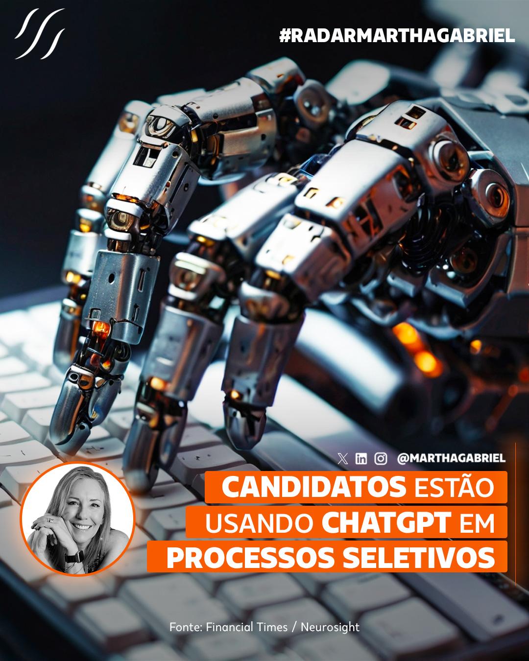 Candidatos estão usando ChatGPT em processos seletivos