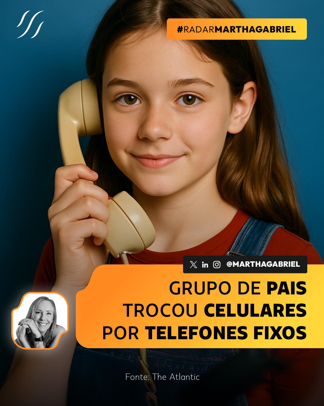 Grupo de pais trocou celulares por telefones fixos