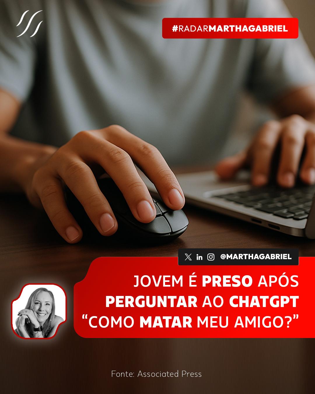 Jovem é preso após perguntar ao ChatGPT "Como matar meu amigo?"