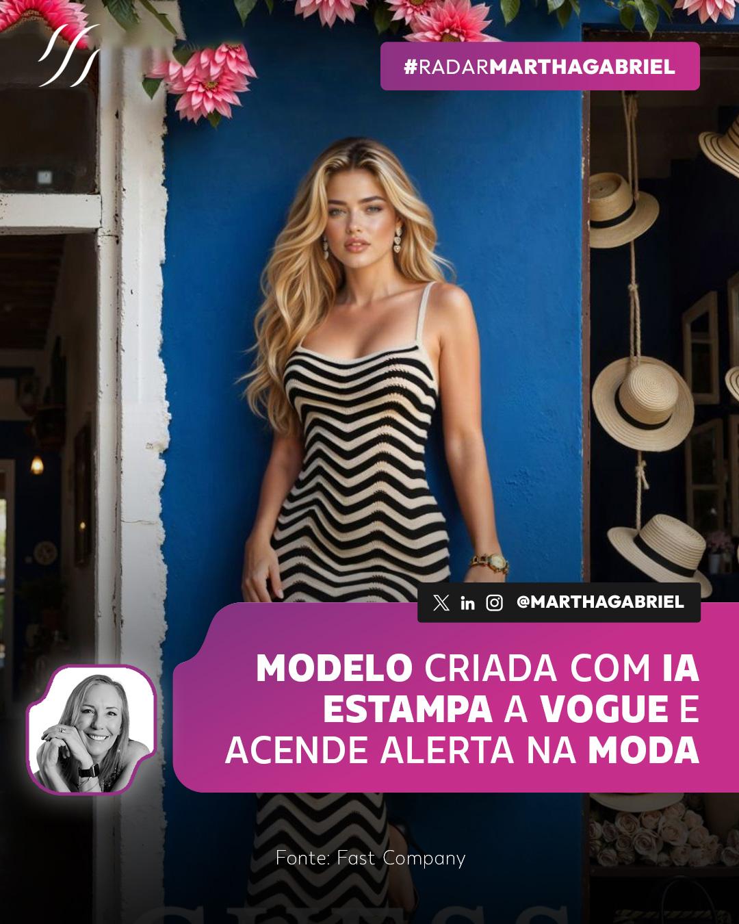 Modelo criada com IA estampa a Vogue e acende alerta na moda