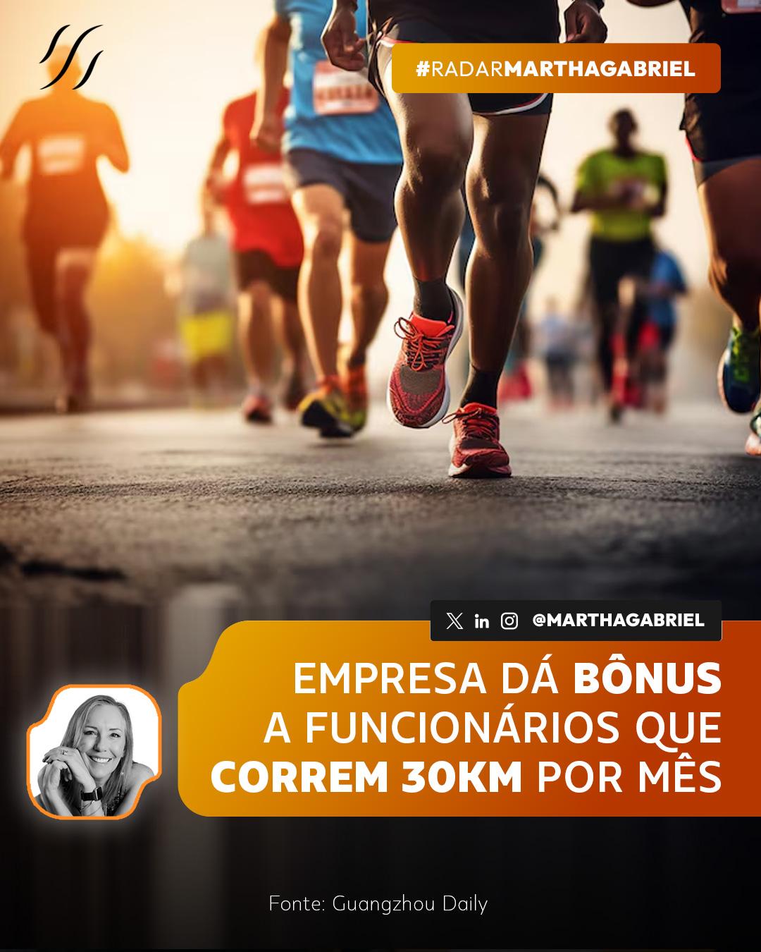 Empresa chinesa dá bônus a funcionários que correm 30km por mês