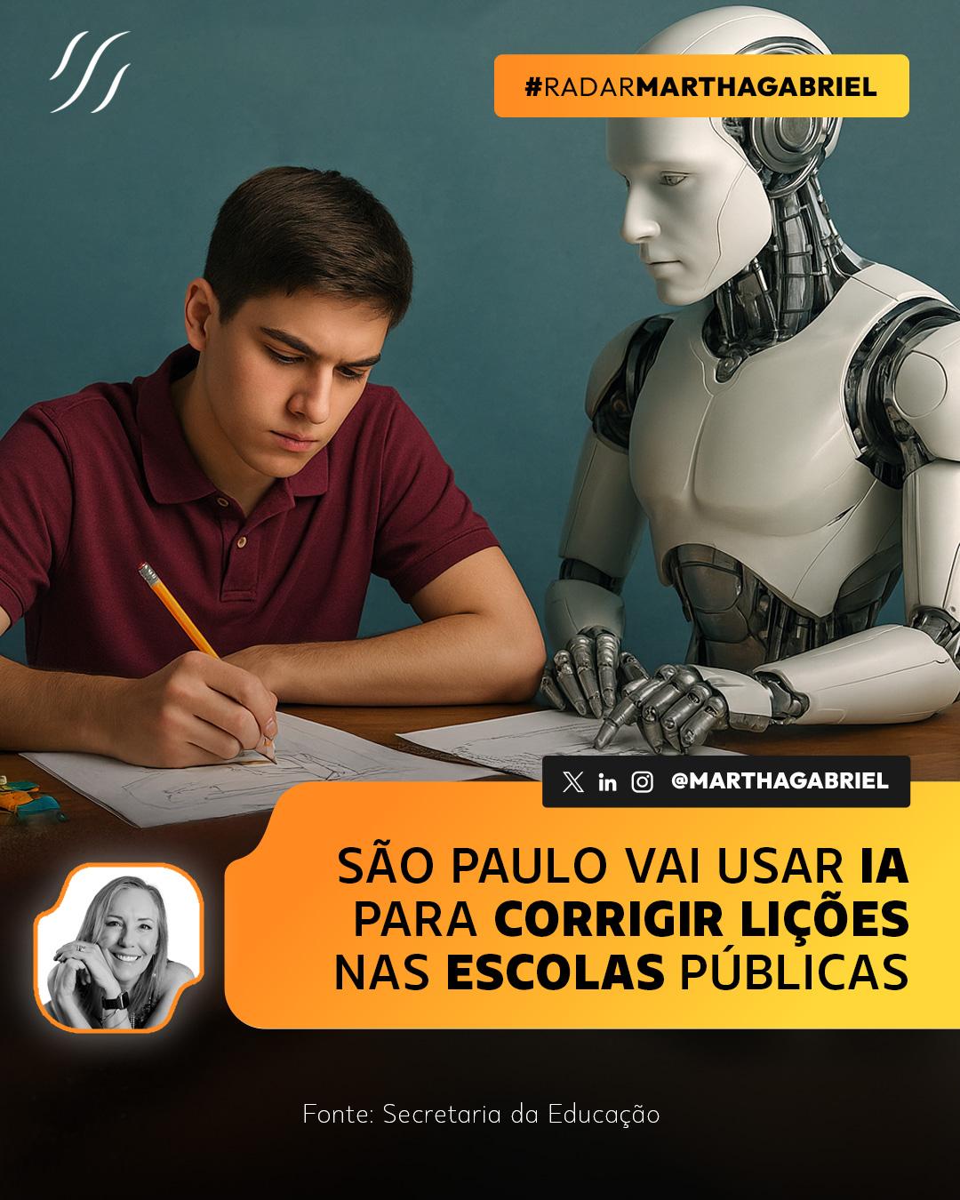 São Paulo vai usar IA para corrigir lições nas escolas públicas