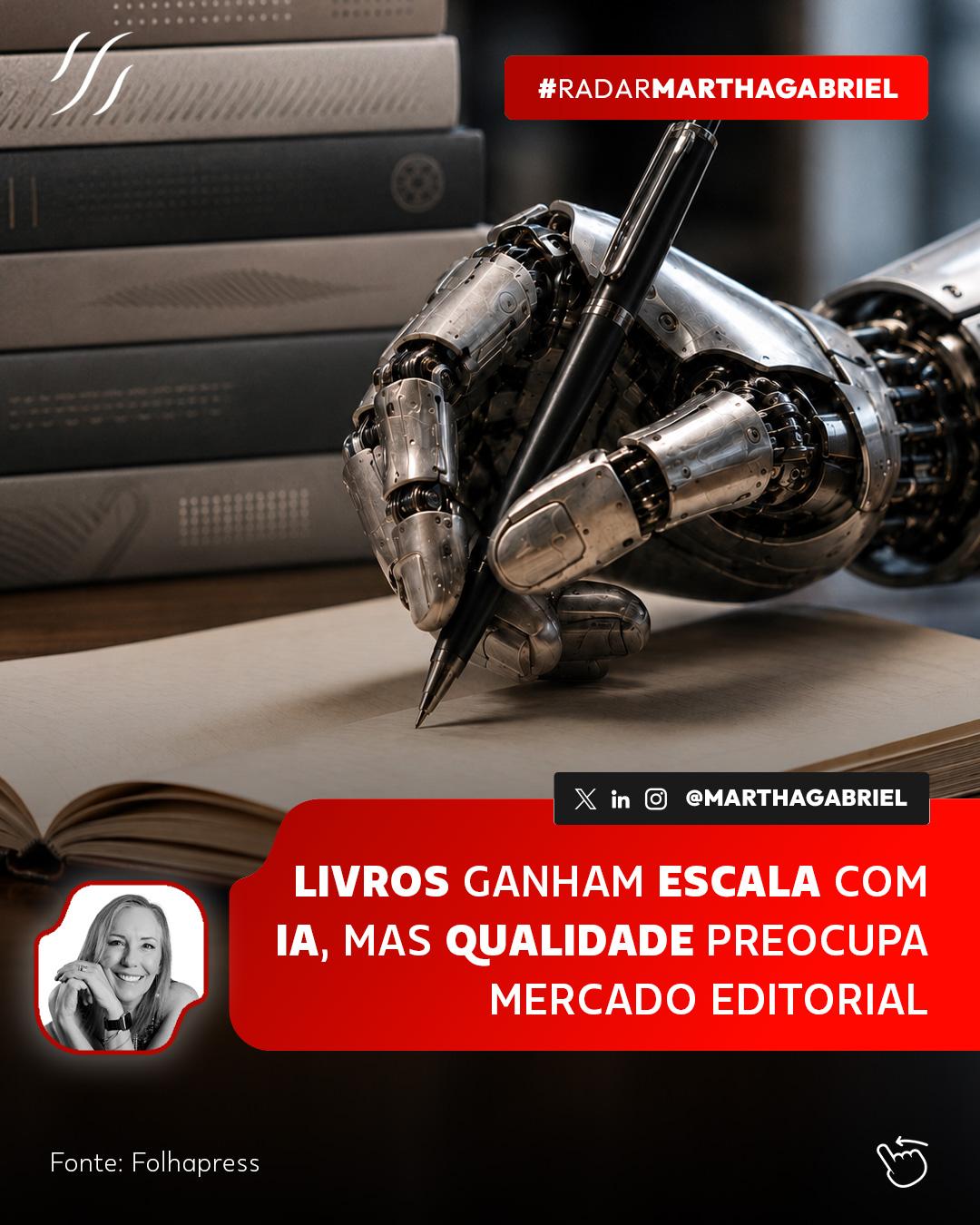 Livros ganham escala com inteligência artificial, mas qualidade preocupa mercado editorial