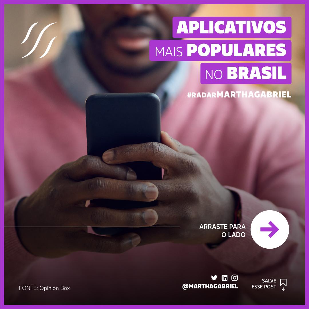 Aplicativos mais populares no Brasil