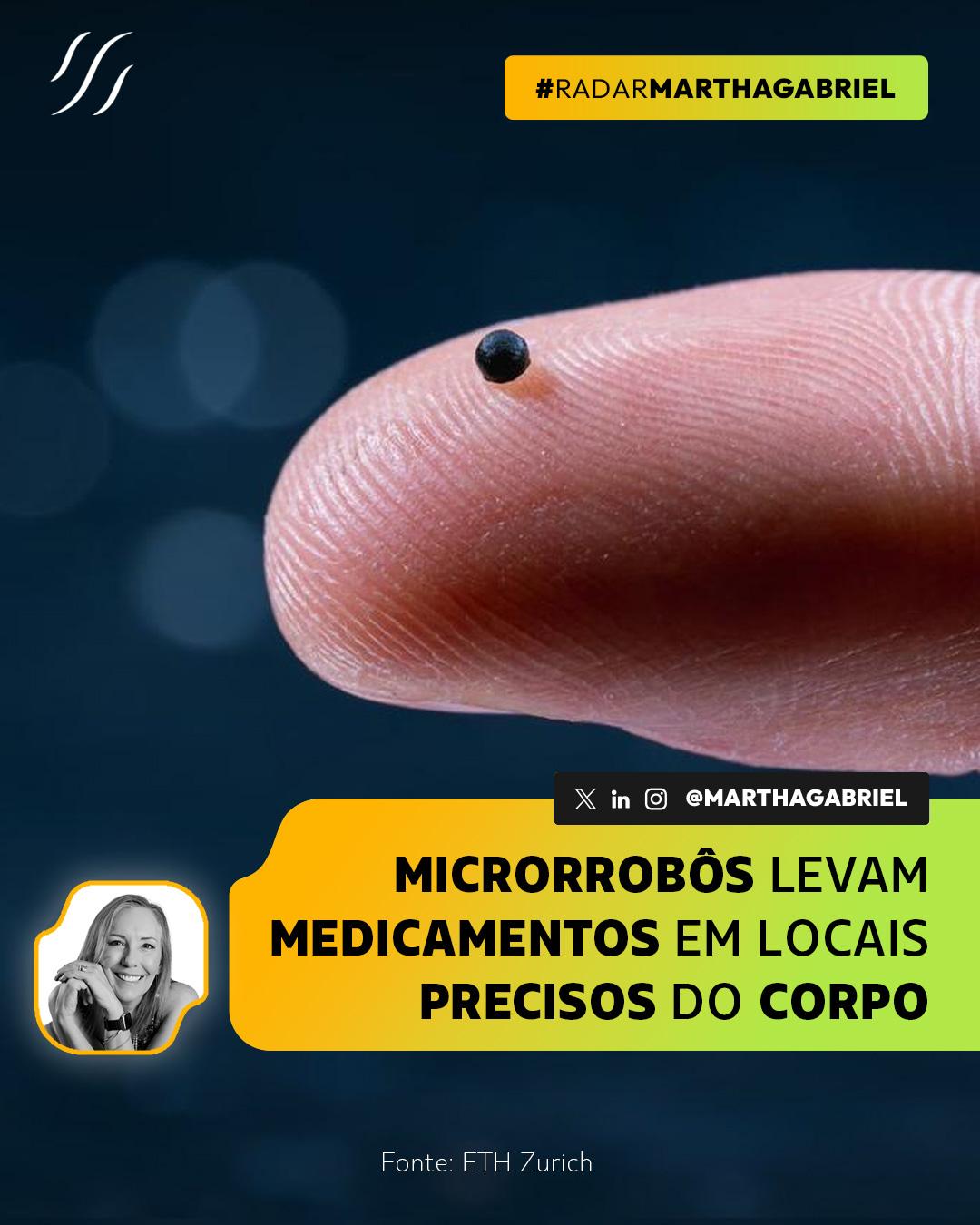 Microrrobôs levam medicamentos em locais precisos do corpo