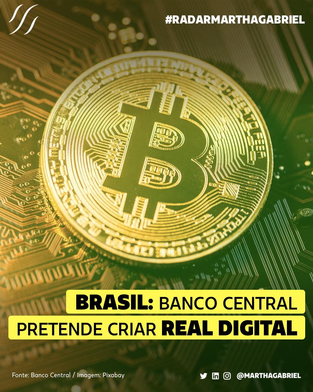 Brasil: Banco Central pretende criar Real Digital