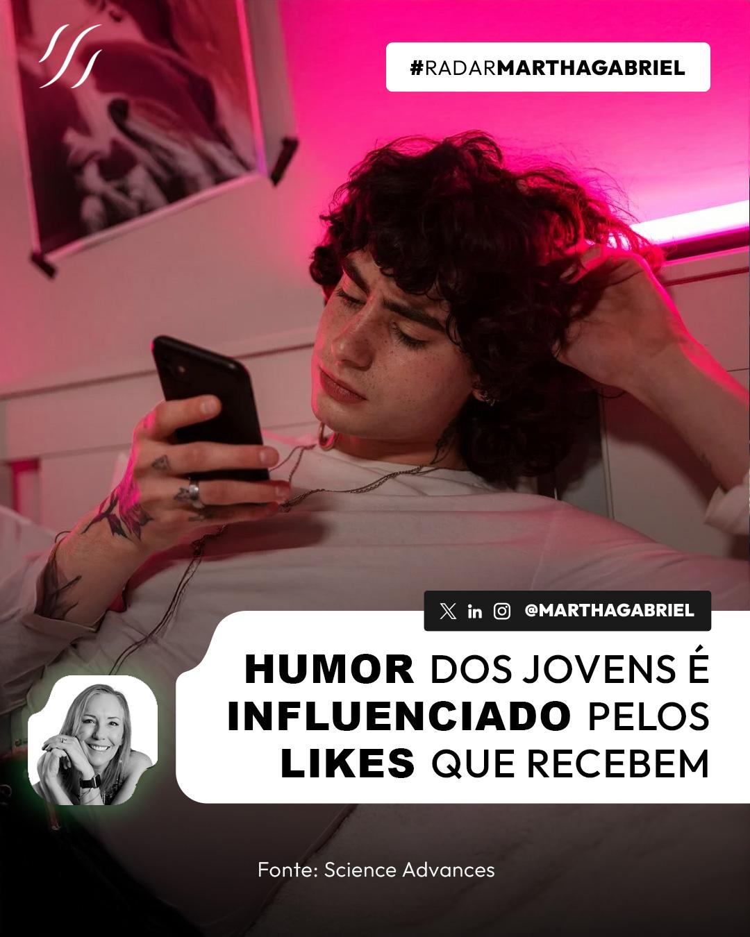 Humor dos jovens é influenciado pelos likes que recebem