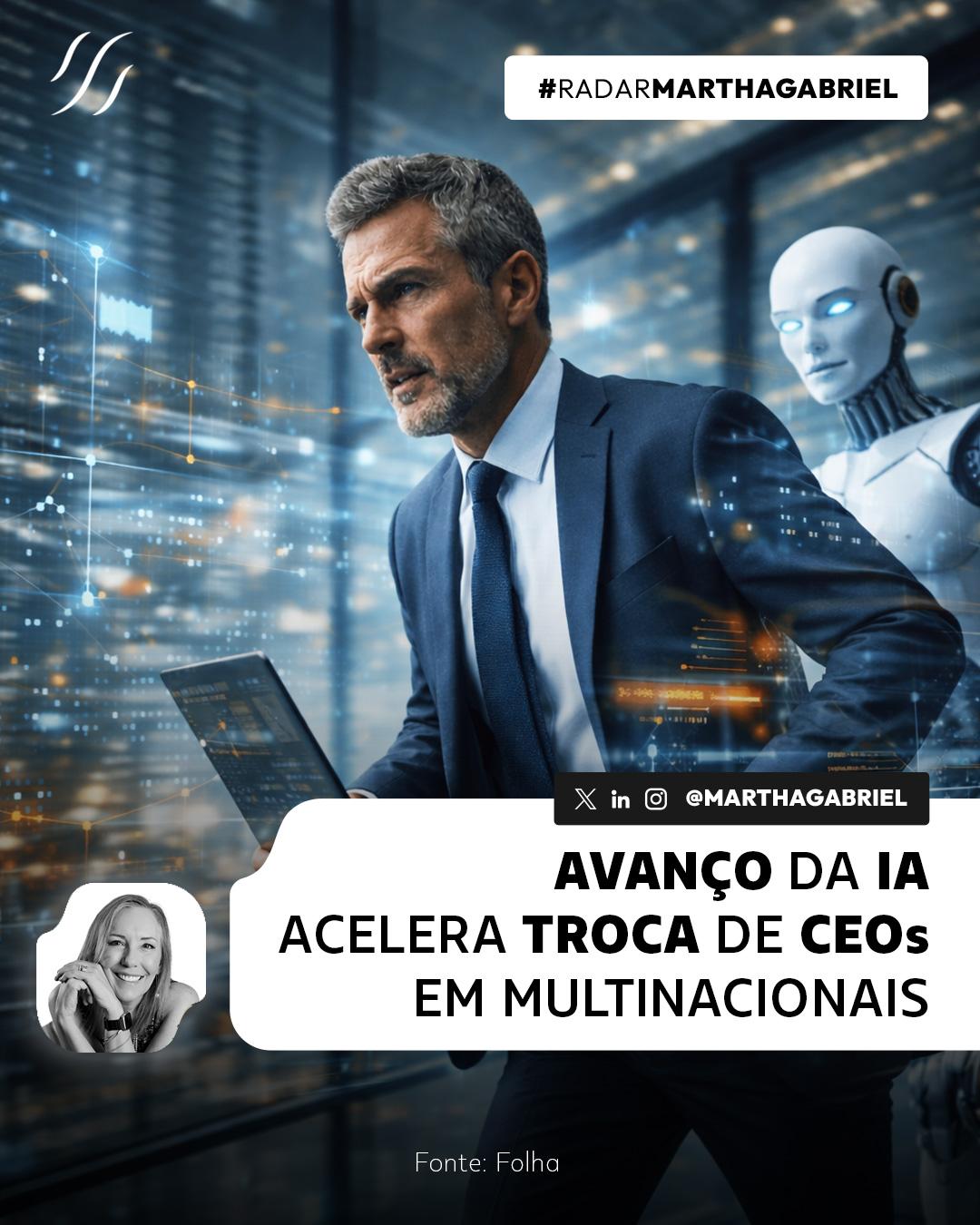 Avanço da IA acelera troca de CEOs em multinacionais