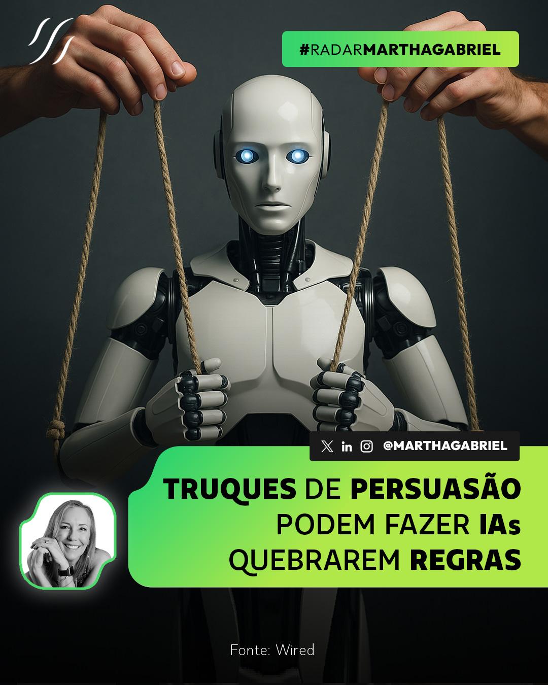 Truques de persuasão podem fazer IAs quebrarem regras