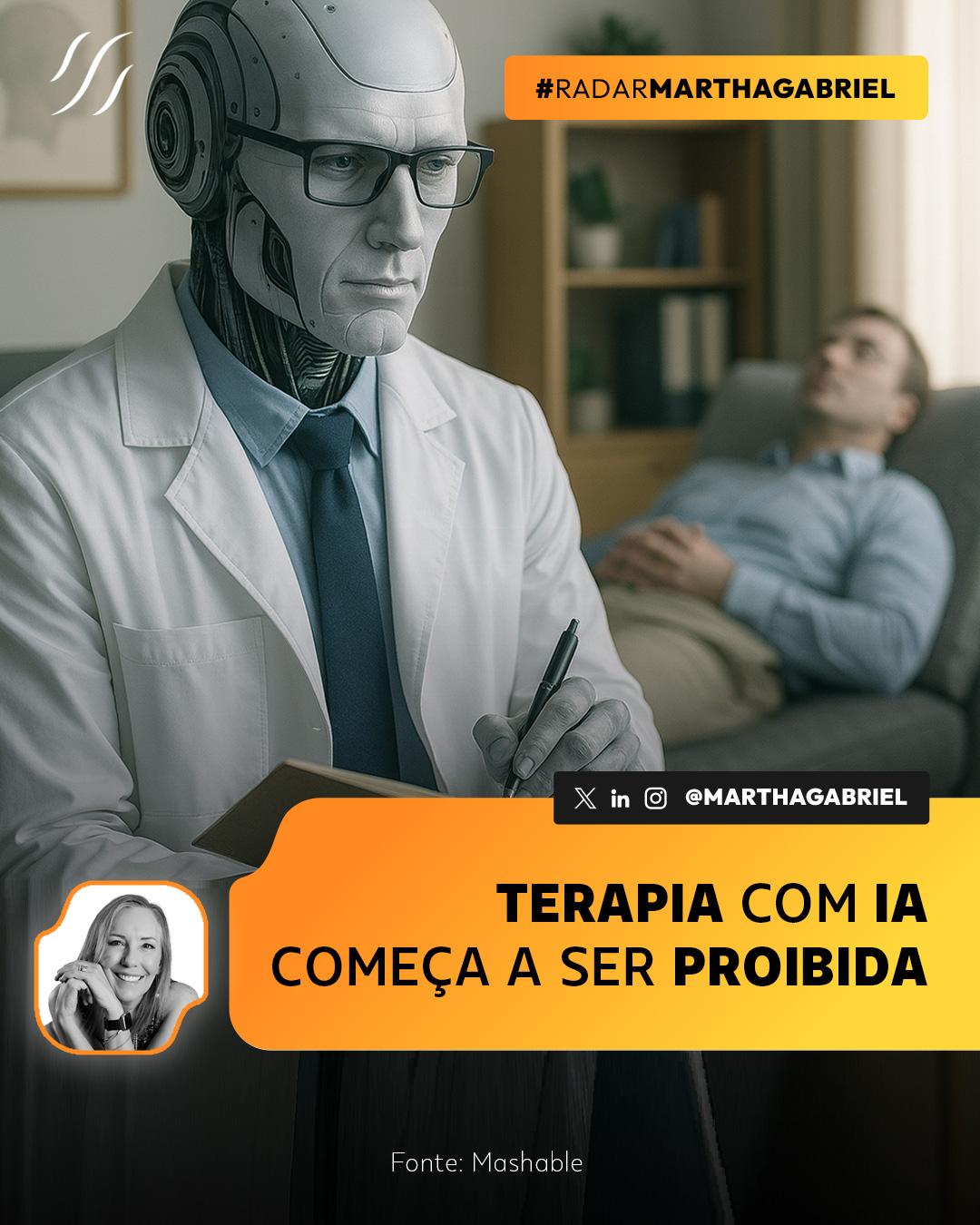 Terapia com inteligência artificial começa a ser proibida