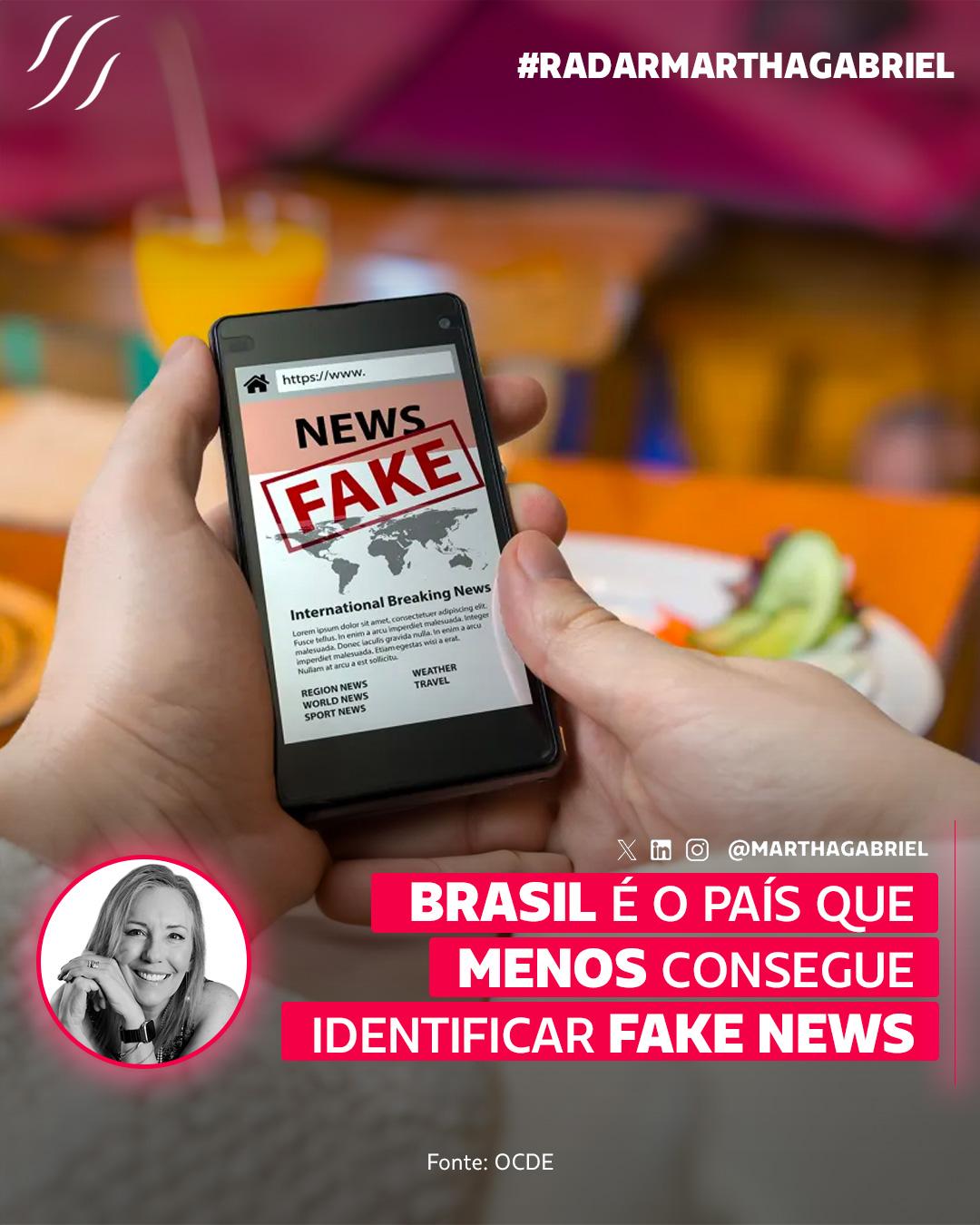 Brasil é o país que menos consegue identificar fake news