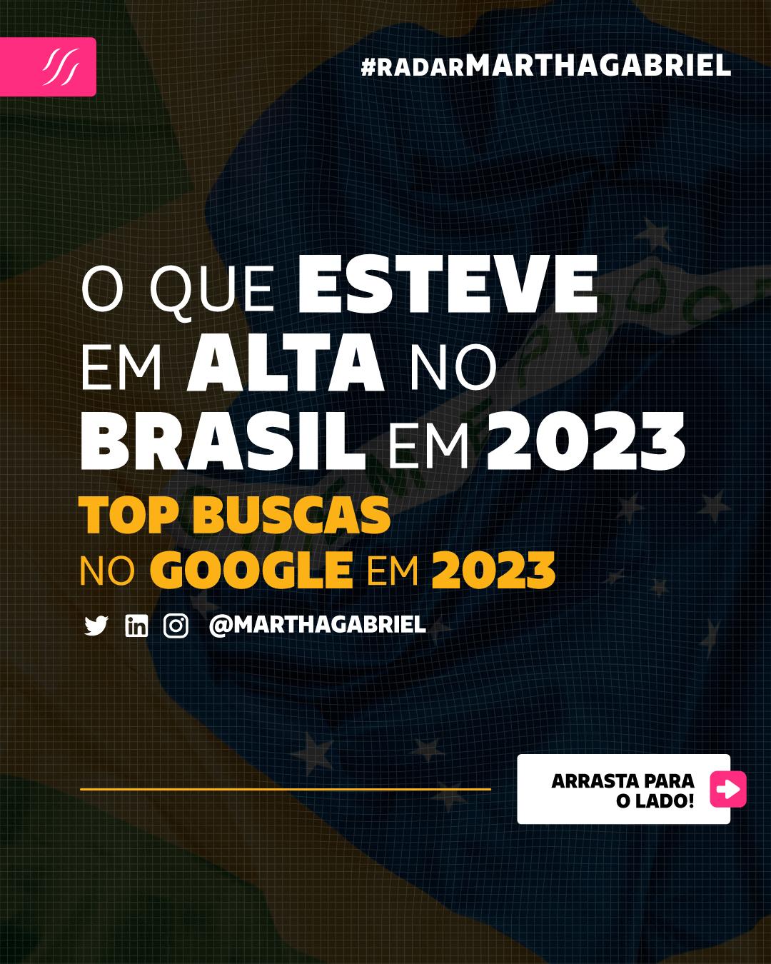 O que esteve em alta no Brasil? Top Buscas no Google em 2023