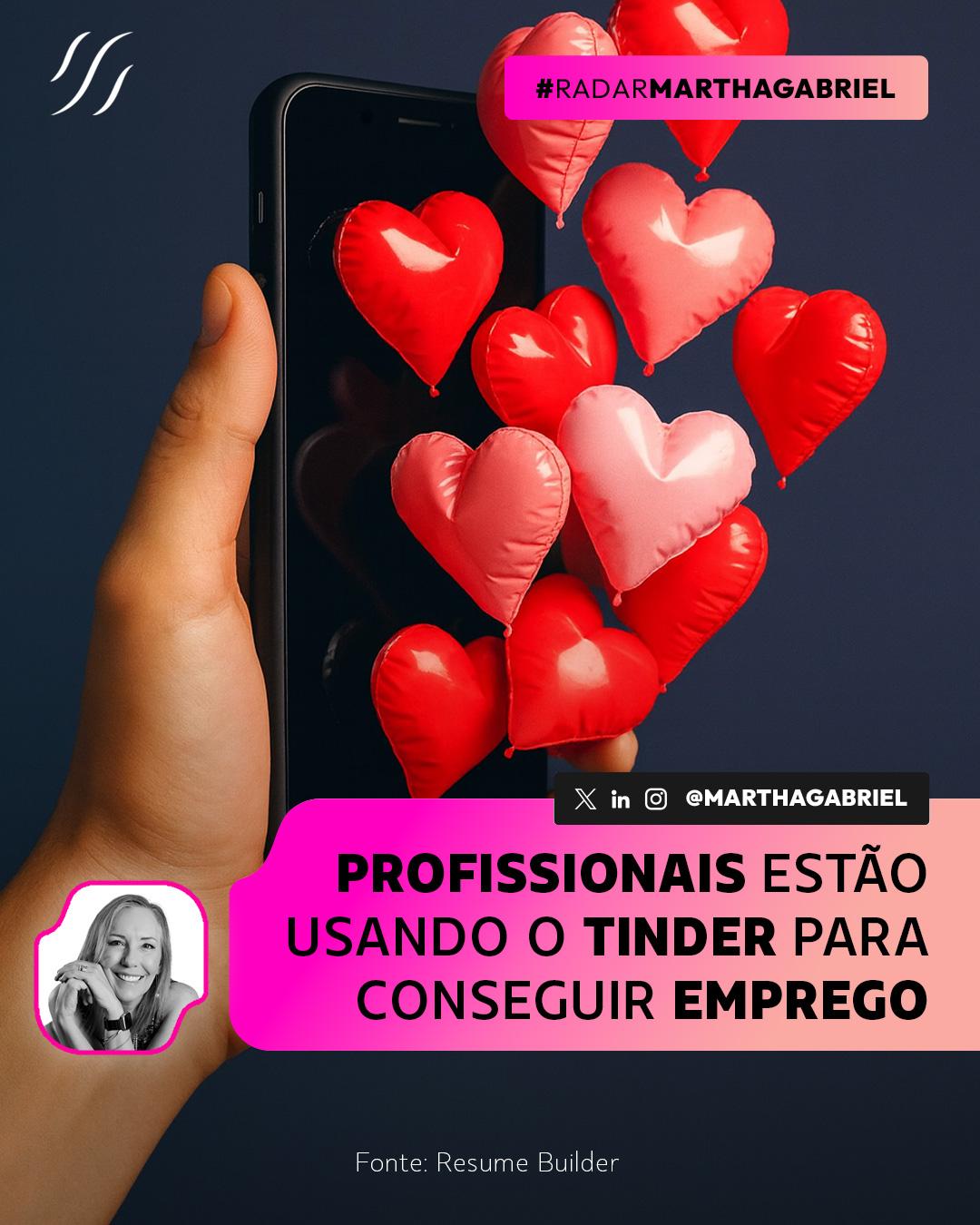 Profissionais estão usando o Tinder para conseguir emprego