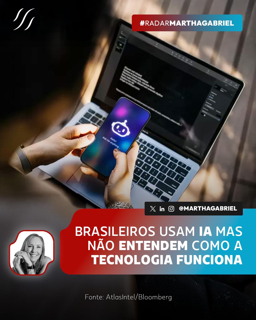 Brasileiros usam IA mas não entendem como a tecnologia funciona