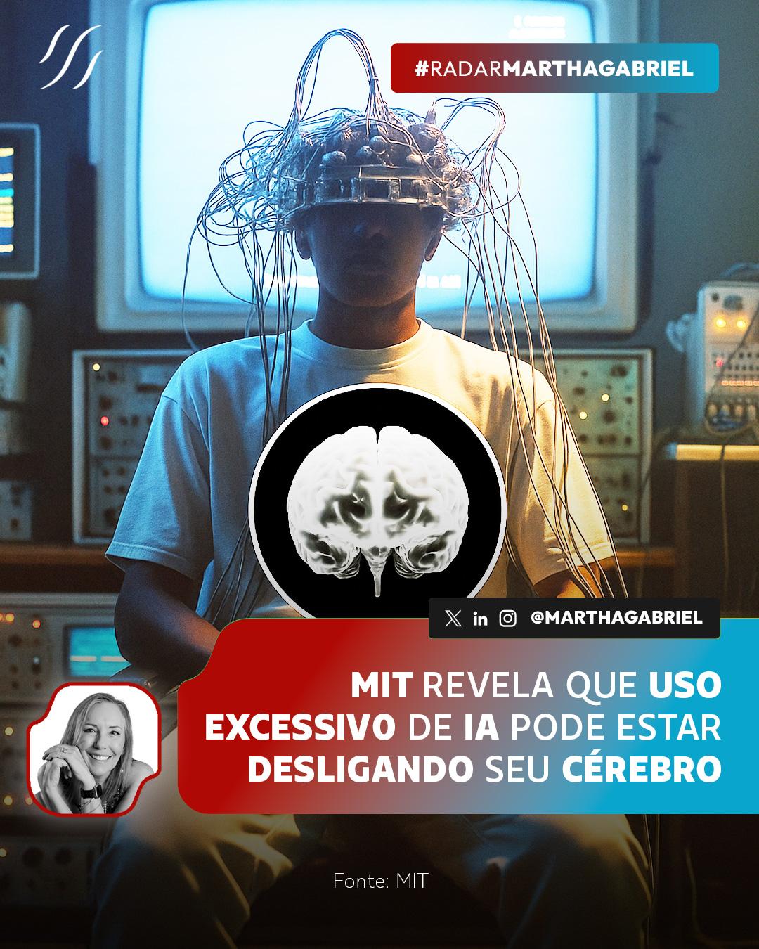 MIT revela que uso excessivo de IA pode estar desligando seu cérebro