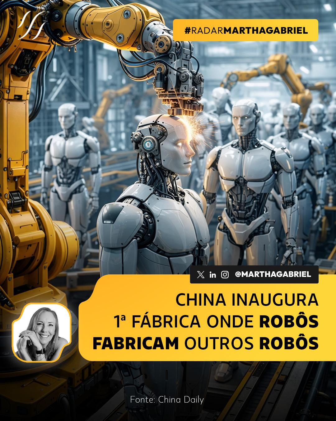 China inaugura primeira fábrica onde robôs fabricam outros robôs