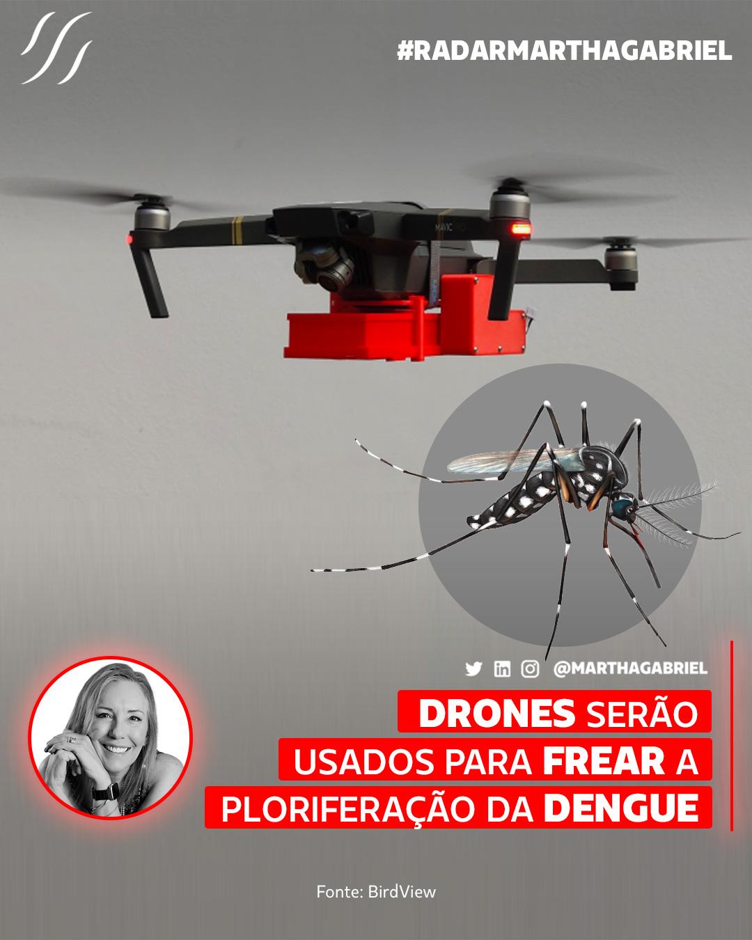 Drones serão usados para frear a ploriferação da dengue