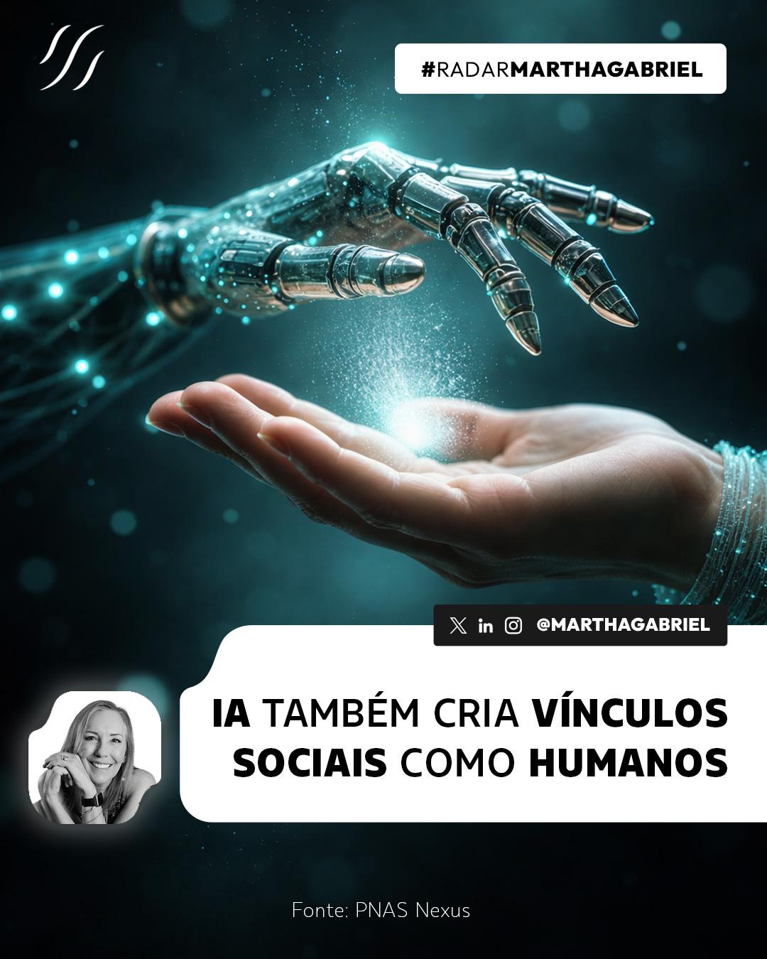 Inteligência Artificial também cria vínculos sociais como humanos