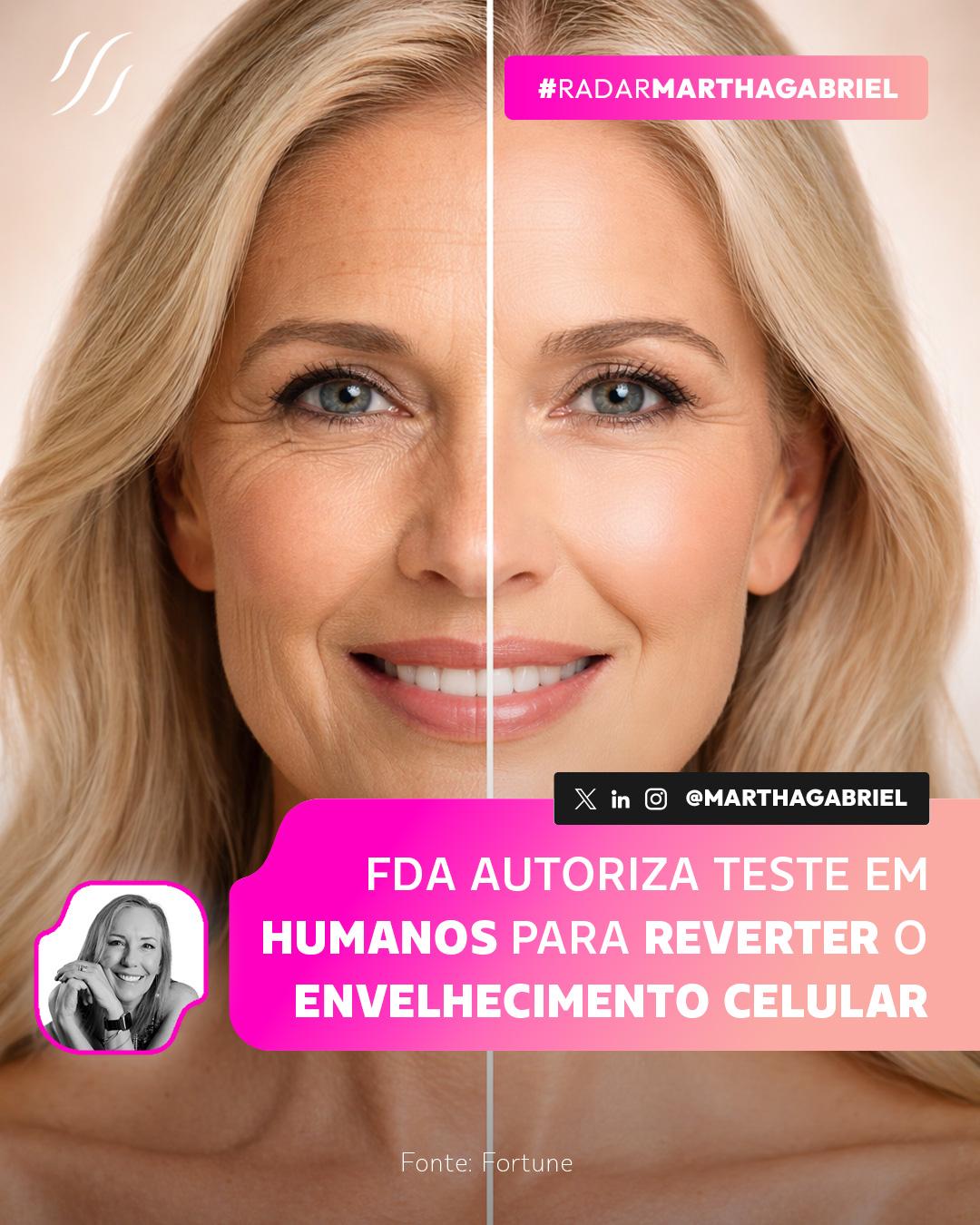 FDA autoriza teste em humanos para reverter o envelhecimento celular