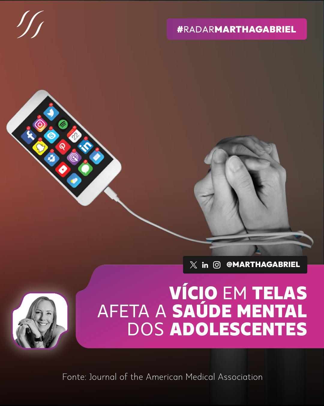 Vício em telas afeta a saúde mental dos adolescentes