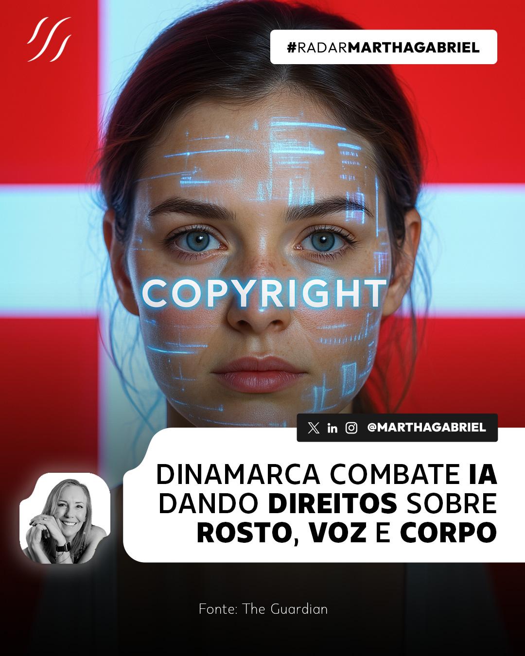 Dinamarca combate IA dando aos cidadãos direitos sobre rosto, voz e corpo