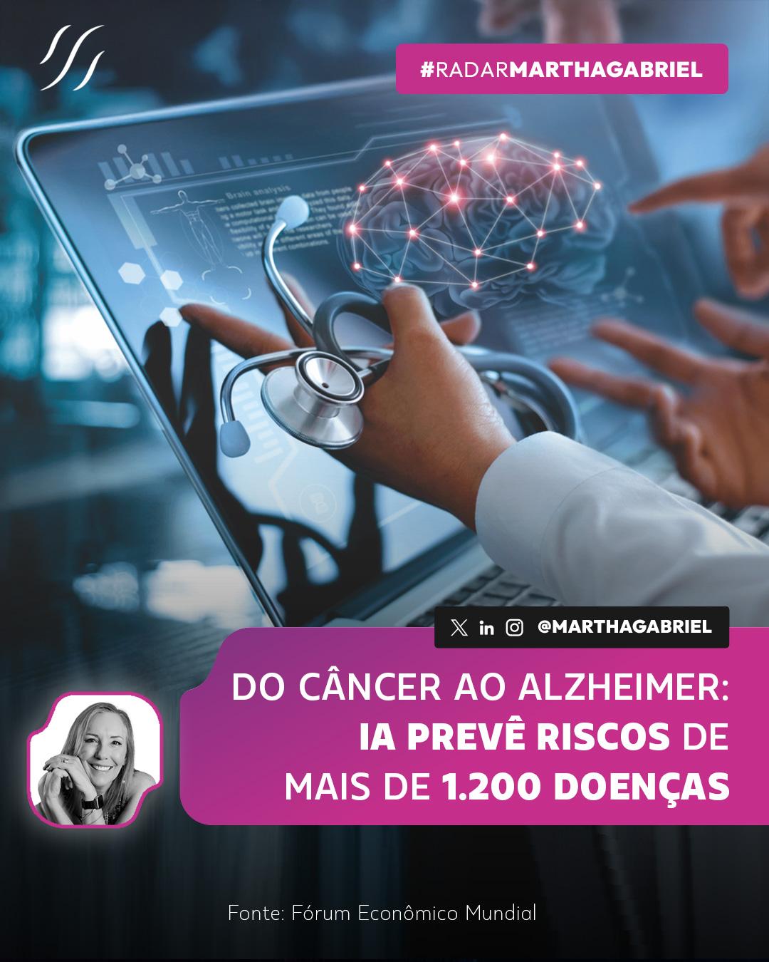 Do câncer ao Alzheimer: IA prevê riscos de mais de 1.200 doenças